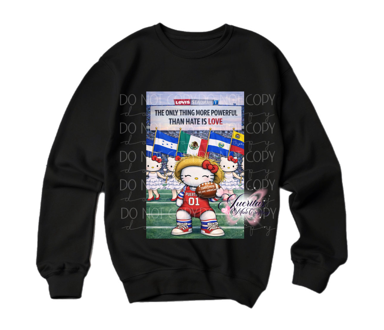 Powerful than hate Crewneck