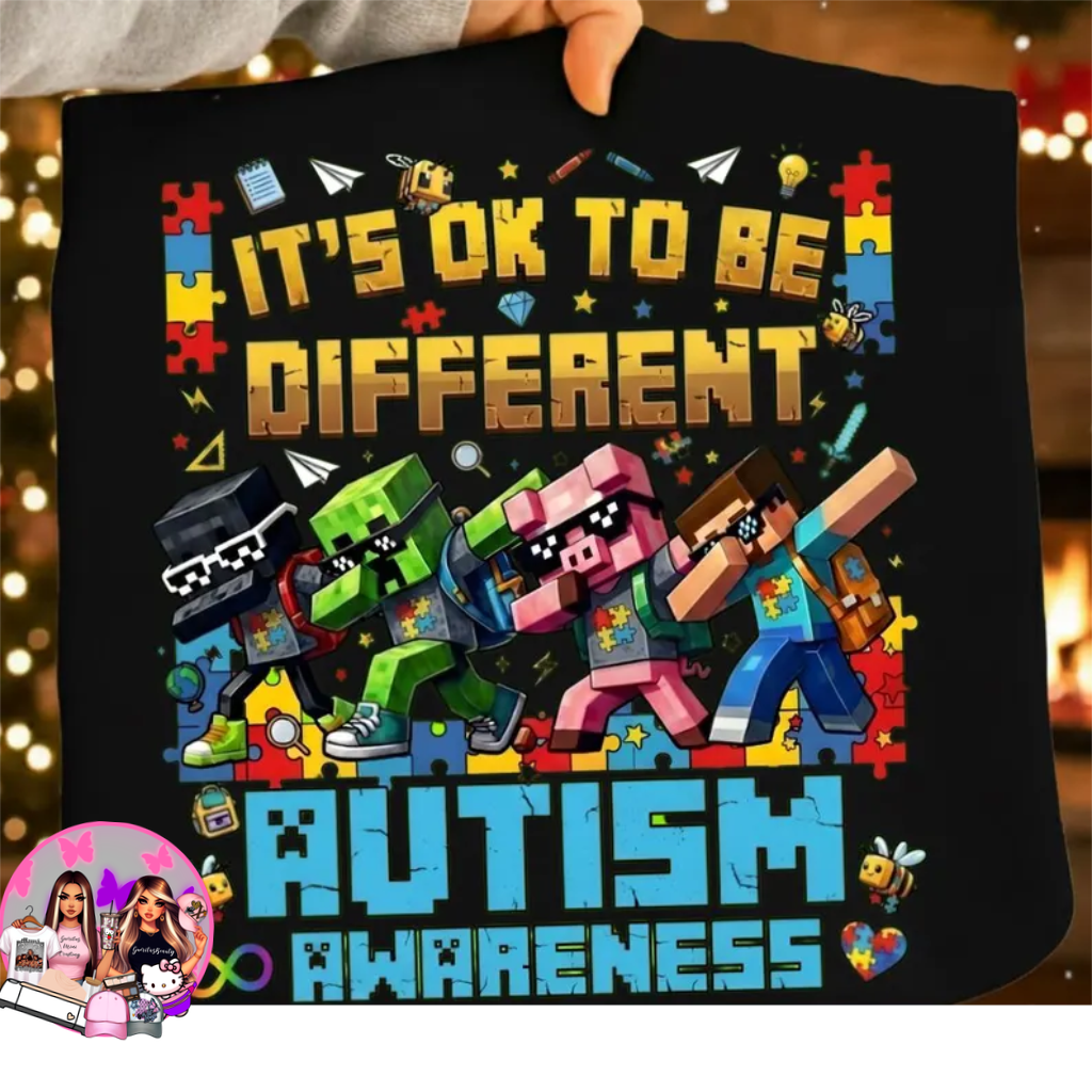 Minecraft Autism Awareness Kid Tshirt