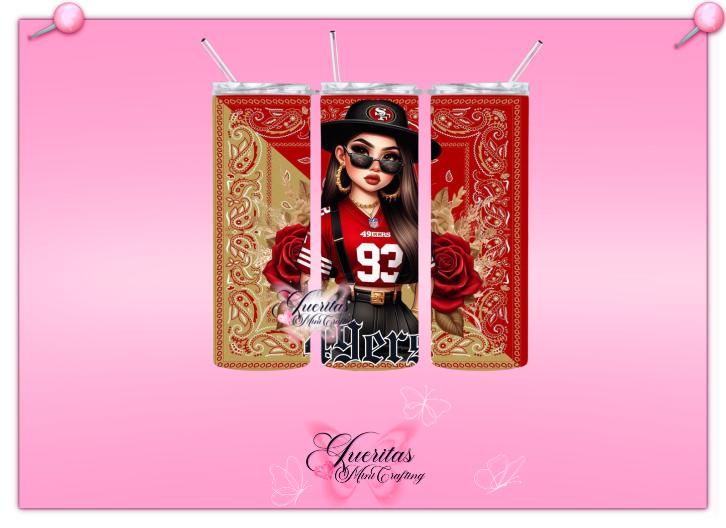 Chicana Football Tumbler