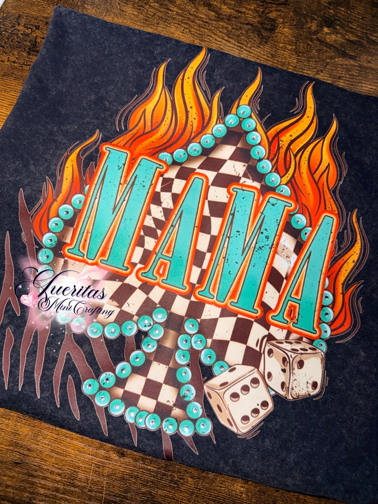 Mama Rhinestone Tshirt