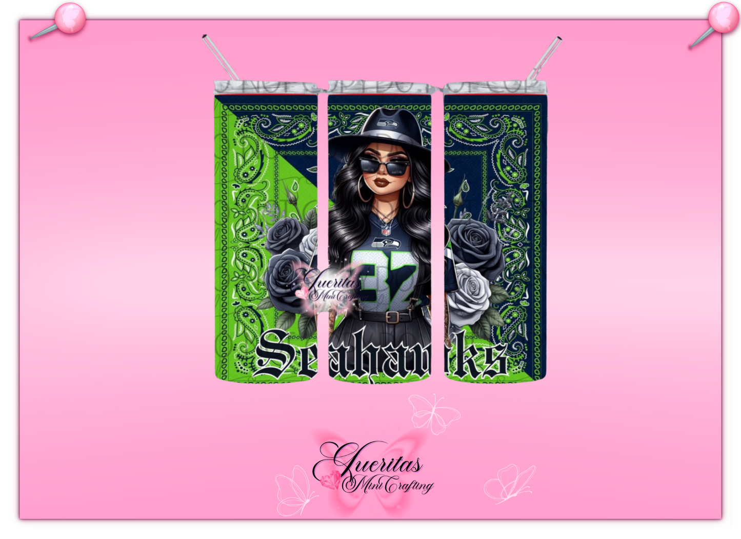 Chicana Football Tumbler