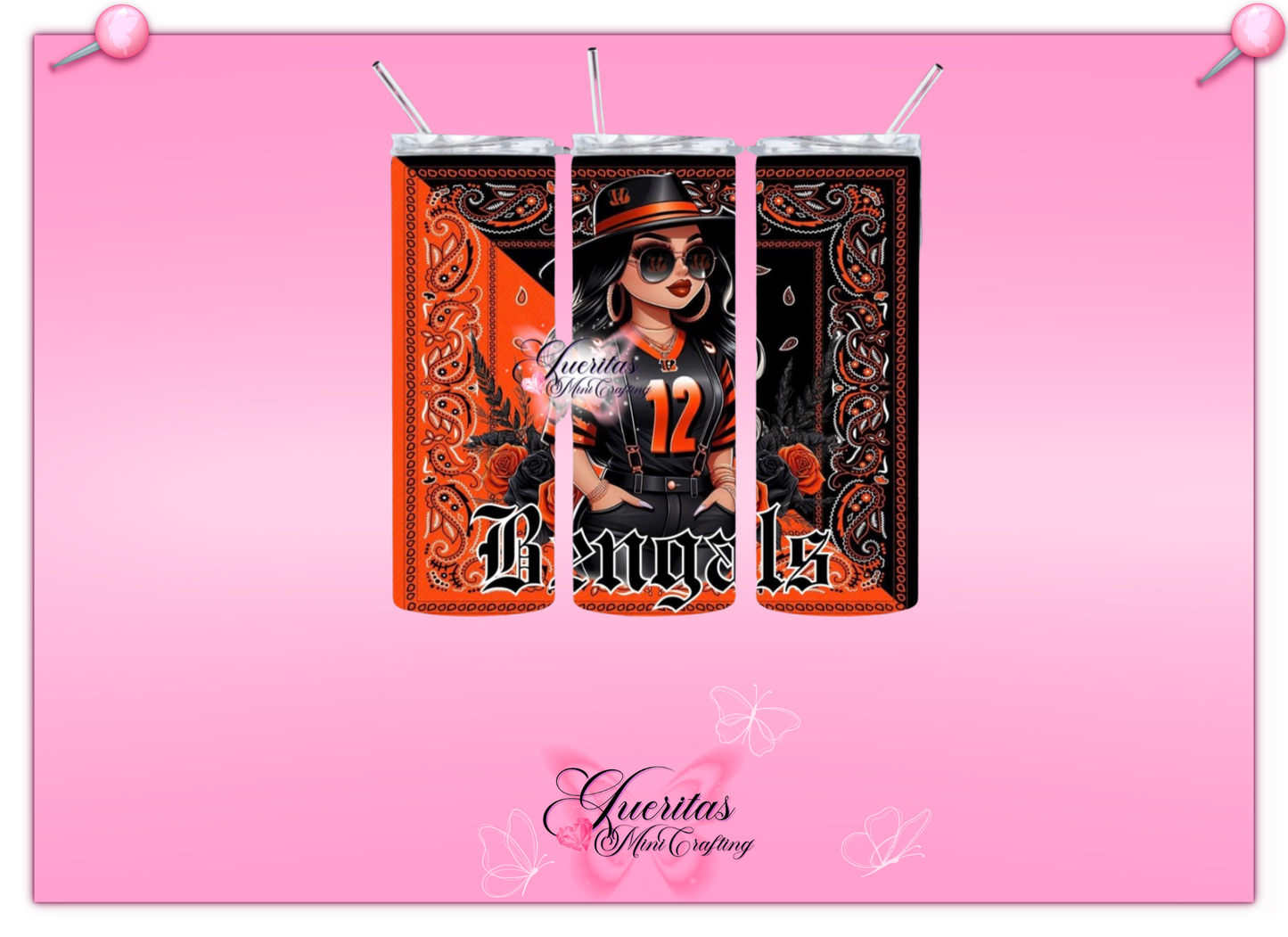 Chicana Football Tumbler