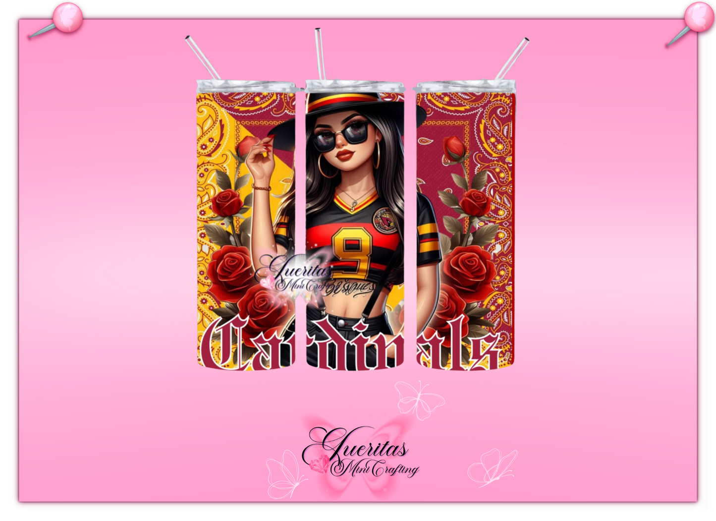 Chicana Football Tumbler