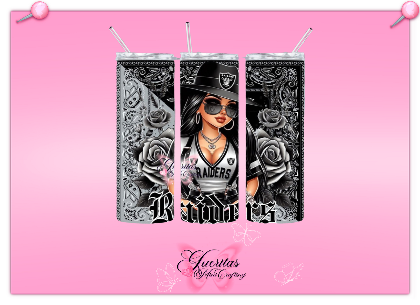 Chicana Football Tumbler
