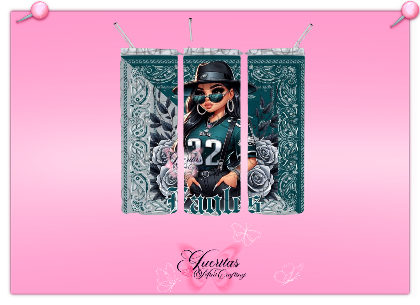 Chicana Football Tumbler