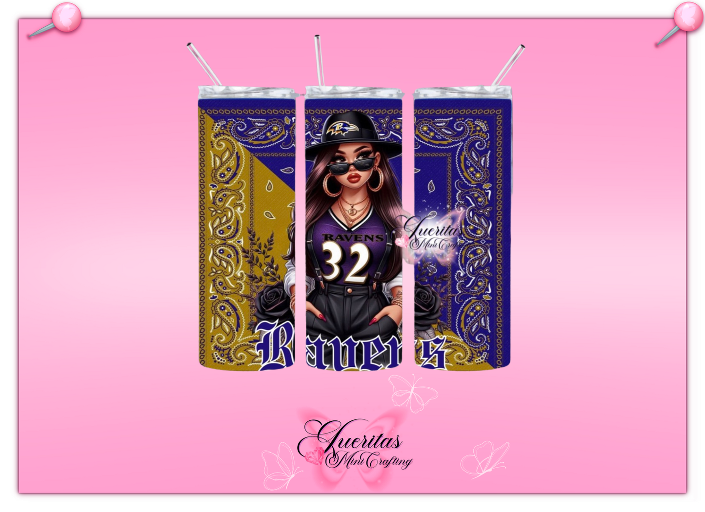 Chicana Football Tumbler