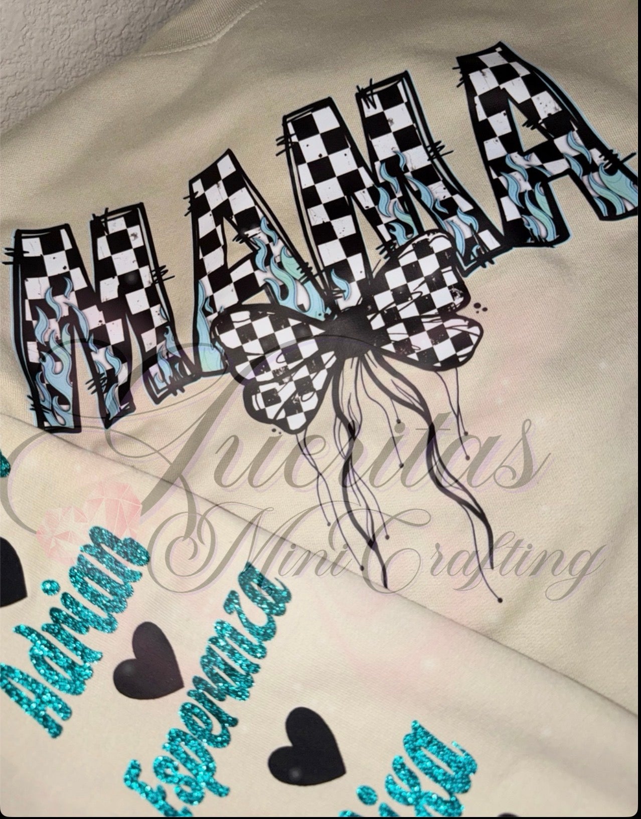 Mama Checkered Crewneck