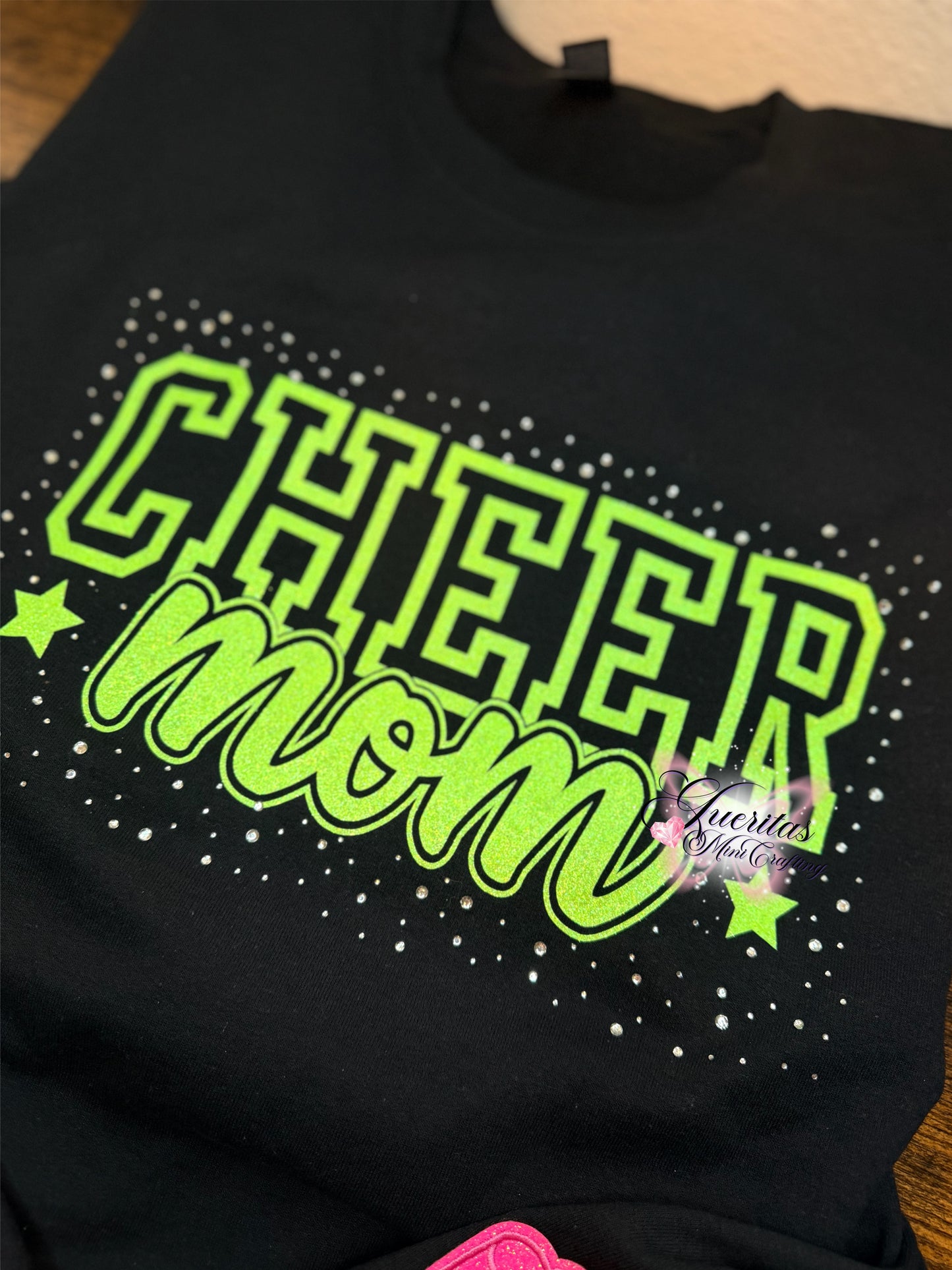 Cheer Mama Glitter  w/Side bows
