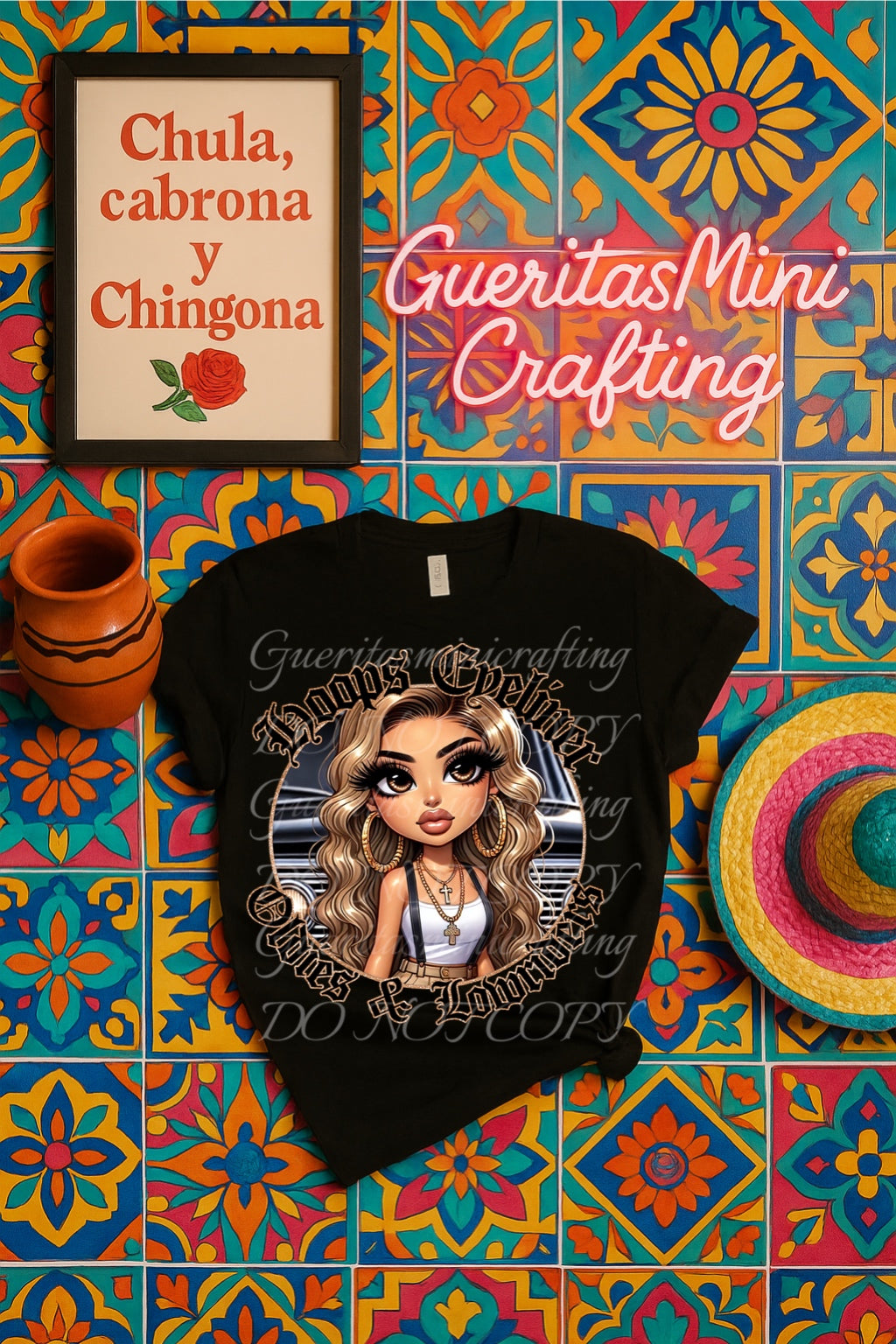 Hoop Earrings Tshirt 2
