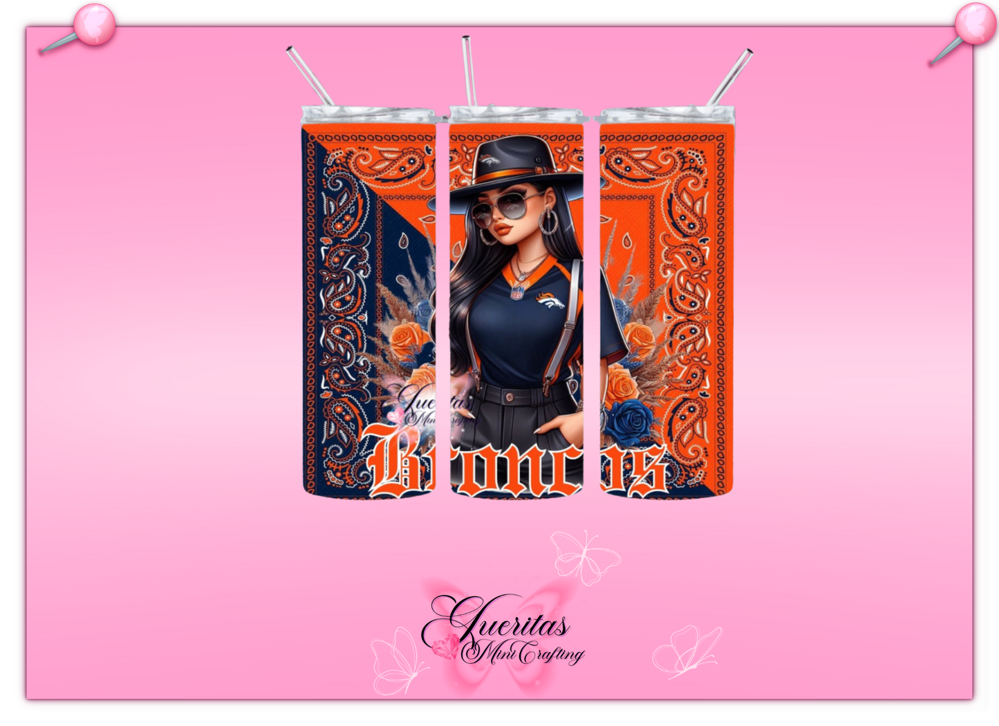 Chicana Football Tumbler