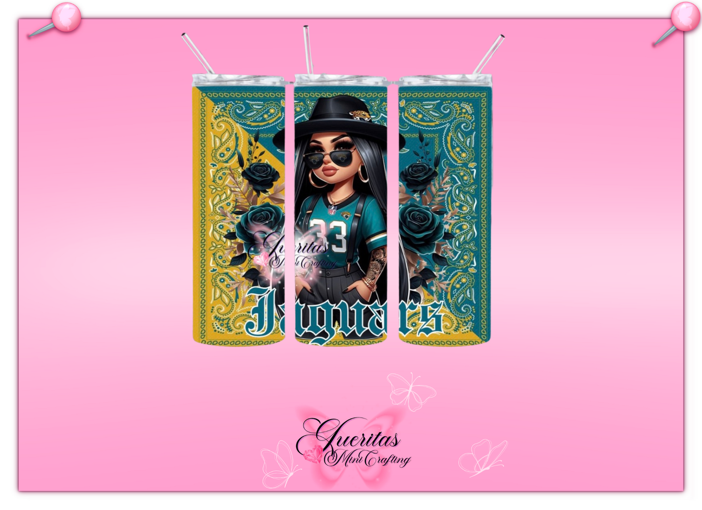 Chicana Football Tumbler