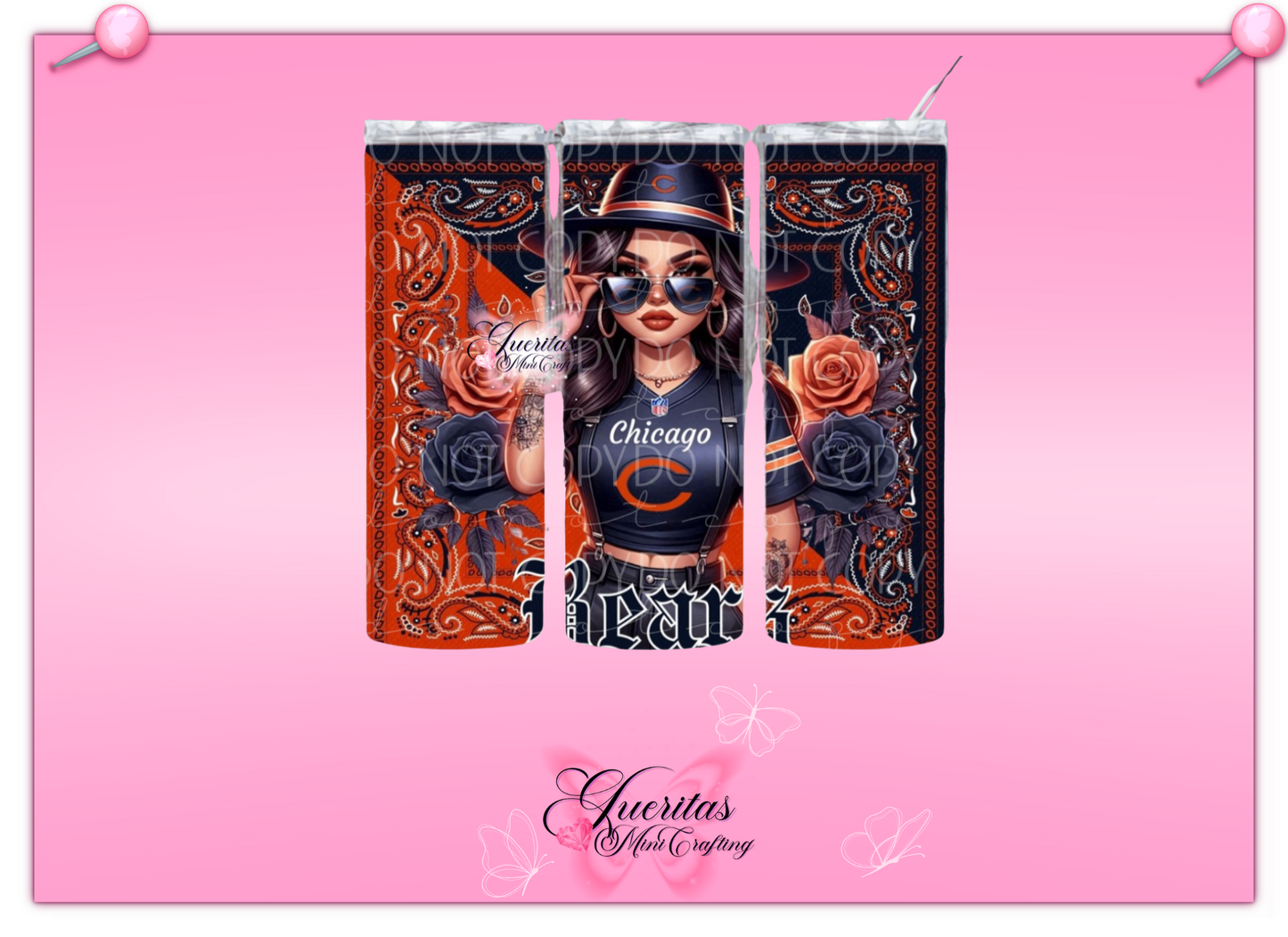 Chicana Football Tumbler