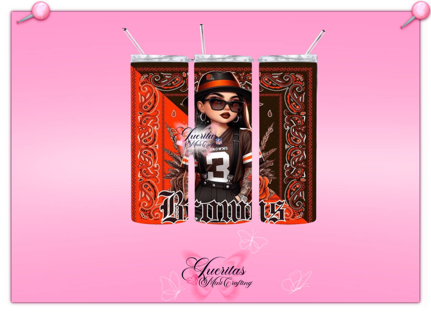 Chicana Football Tumbler