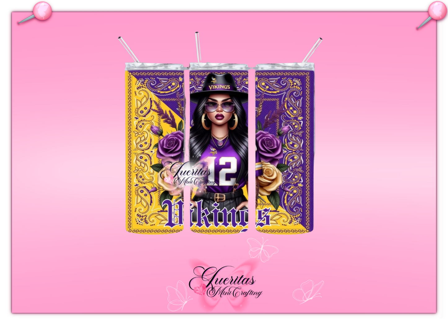 Chicana Football Tumbler