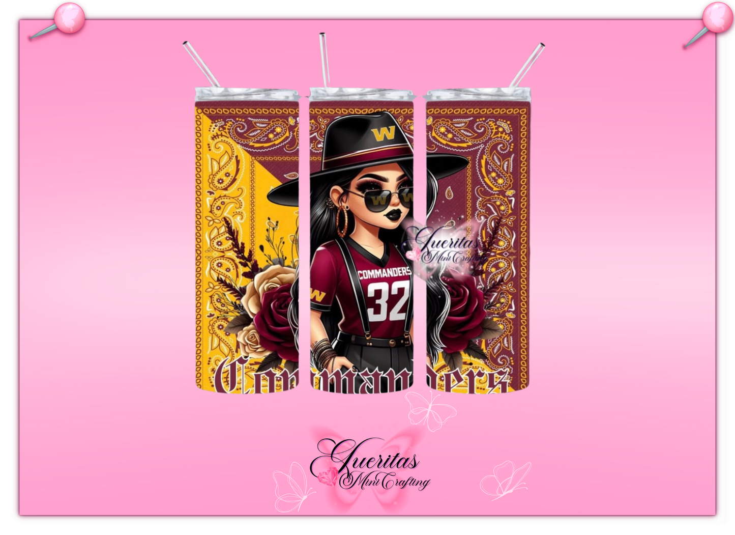 Chicana Football Tumbler