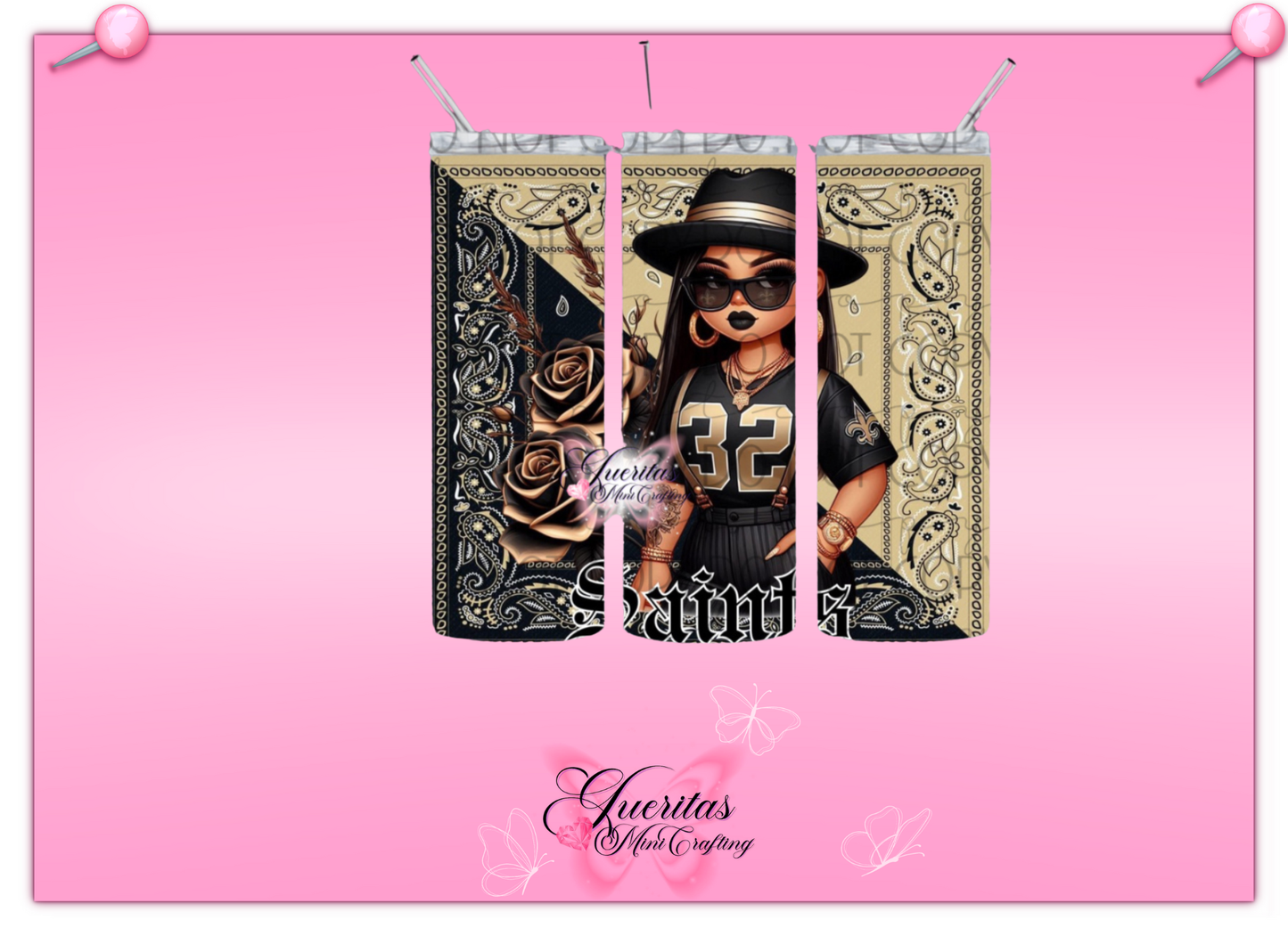 Chicana Football Tumbler