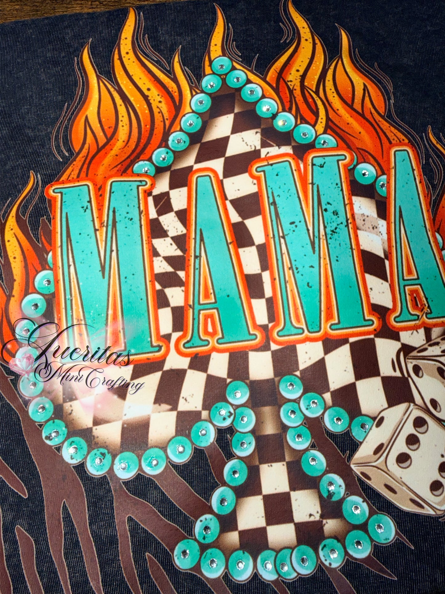 Mama Rhinestone Tshirt