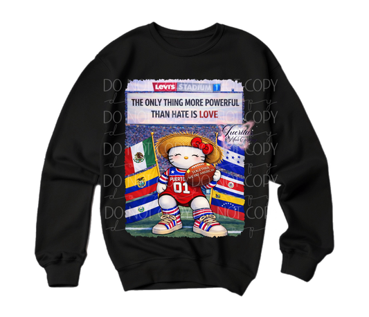 Powerful than hate Crewneck 2