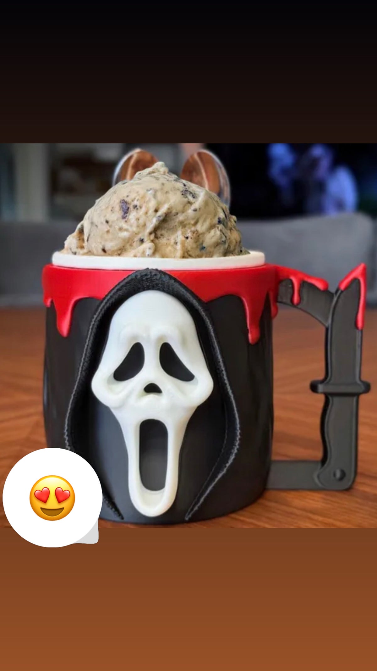 Ghostface Ice Cream Holder