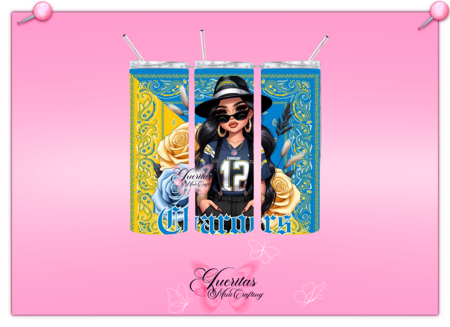 Chicana Football Tumbler