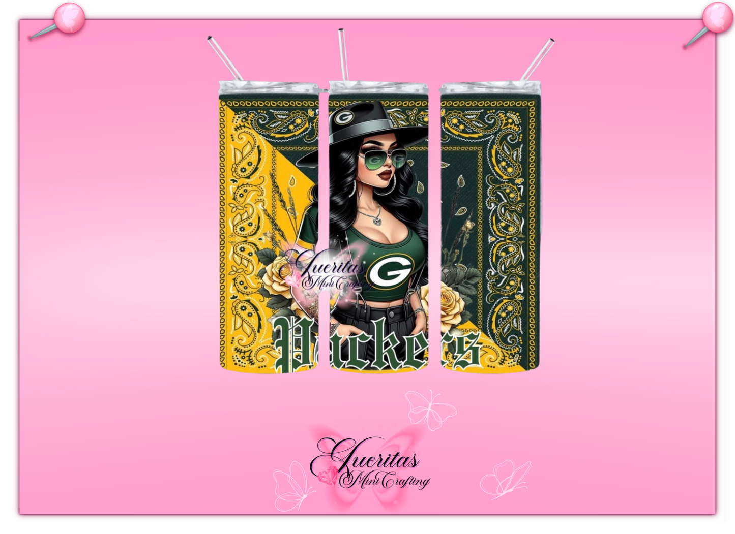 Chicana Football Tumbler