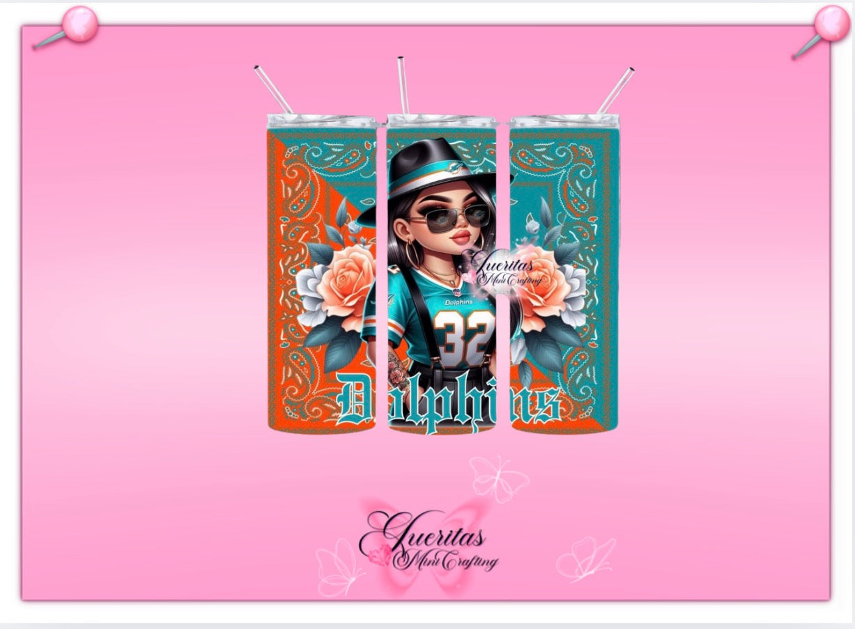 Chicana Football Tumbler